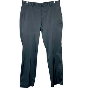 Nike Golf Performance Tour Pant Straight Sz 36x32 Black Charcoal Dri Fit Trouser